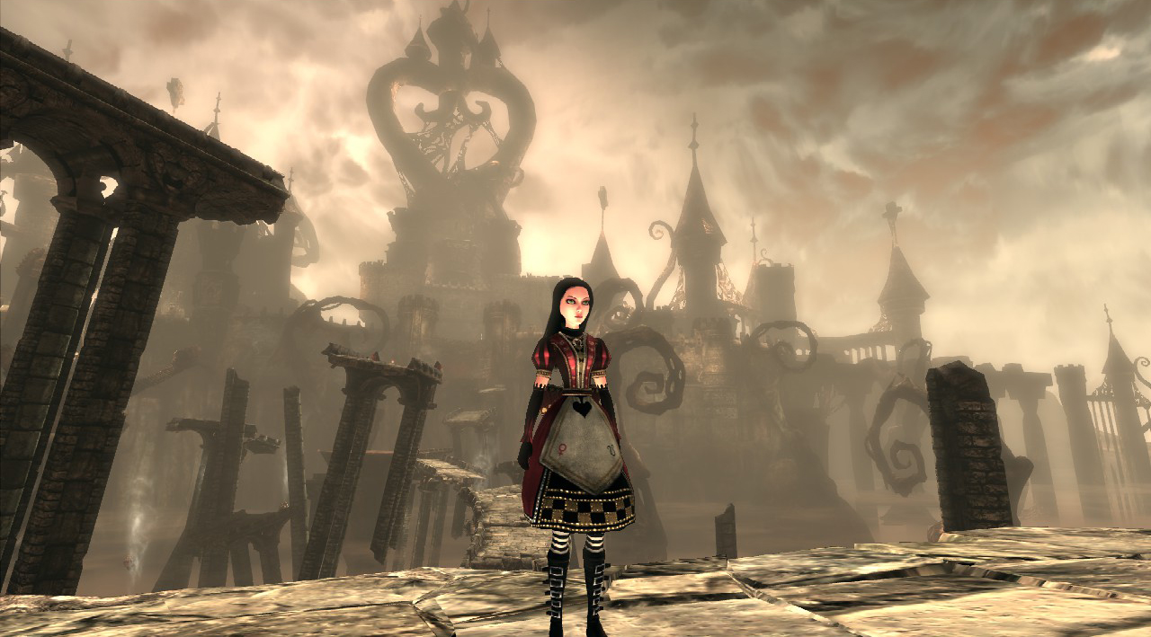 Alice madness returns на пк. Игра Alice Madness Returns Королева. Alice Madness Returns замок королевы.