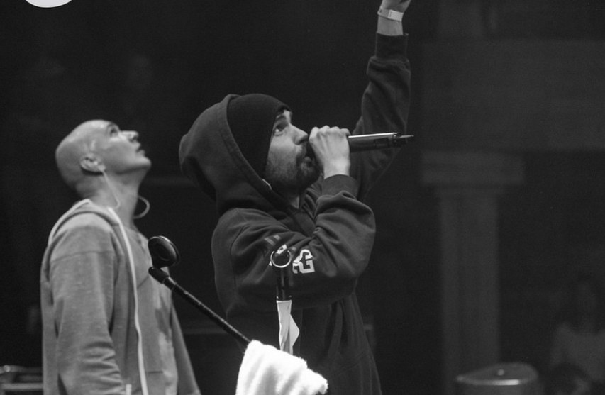 Влади и Noize MC на презентации альбома «Несусветное». Фото с сайта kasta.ru