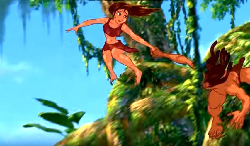 Кадр из мультфильма «Тарзан»