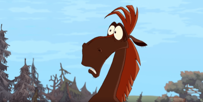 Кадр из фильма «Конь Юлий и большие скачки»