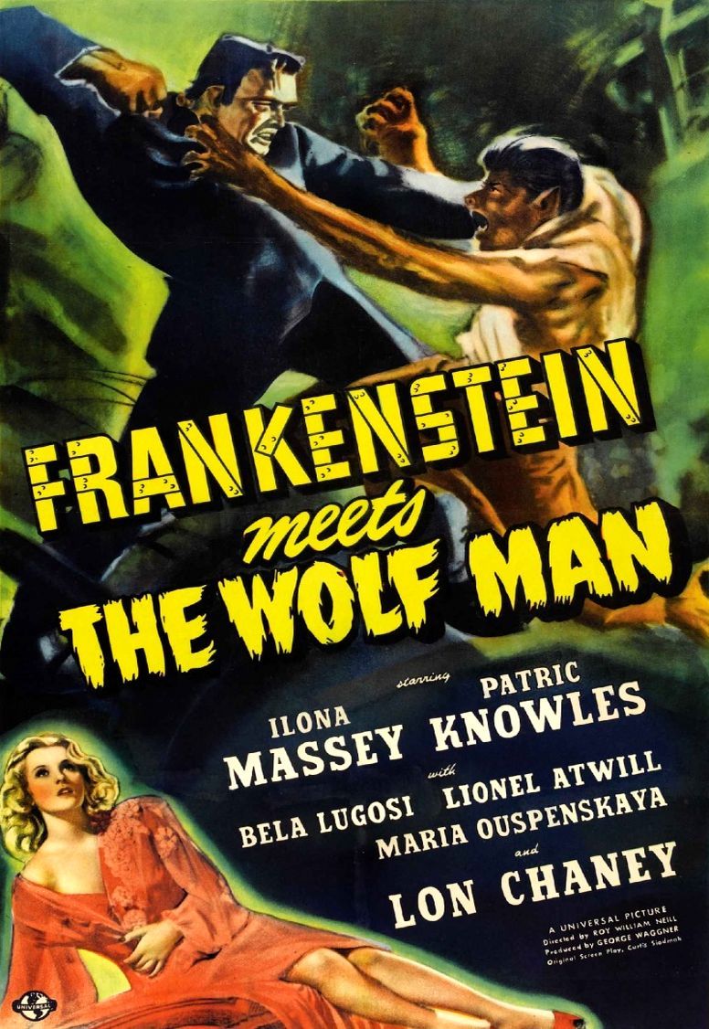 Франкенштейн встречает Человека-волка. Обложка с сайта amazon.com