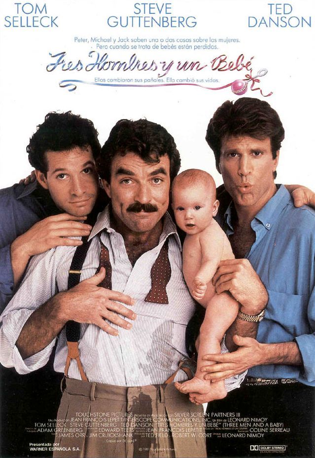 Трое мужчин и младенец. Обложка с сайта kinopoisk.ru