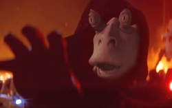Кадр из ролика Star Wars: The Binks Awakens