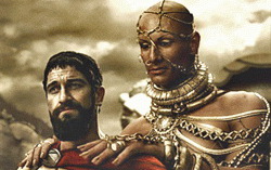 Кадр из фильма «300 спартанцев»