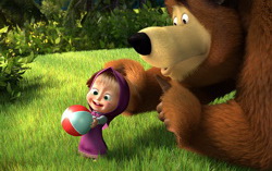 Кадр из мультфильма «Маша и медведь» 